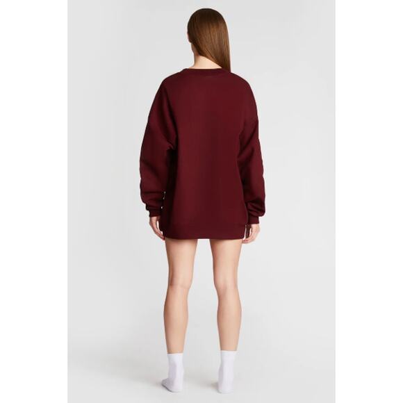 ✨NEW!✨The Bar Varsity Sweatshirt in Maroon Size XXL - Picture 2 of 5